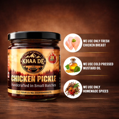 Handmade chicken pickle small batch Khaa De