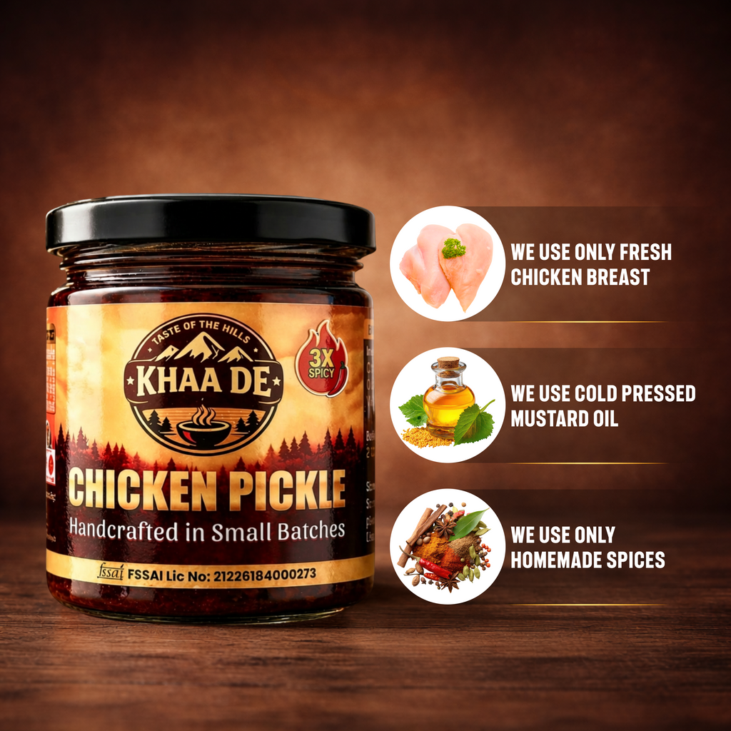 Chicken Pickle Jar | Homemade Style | 3x Spicy Jar - 250g