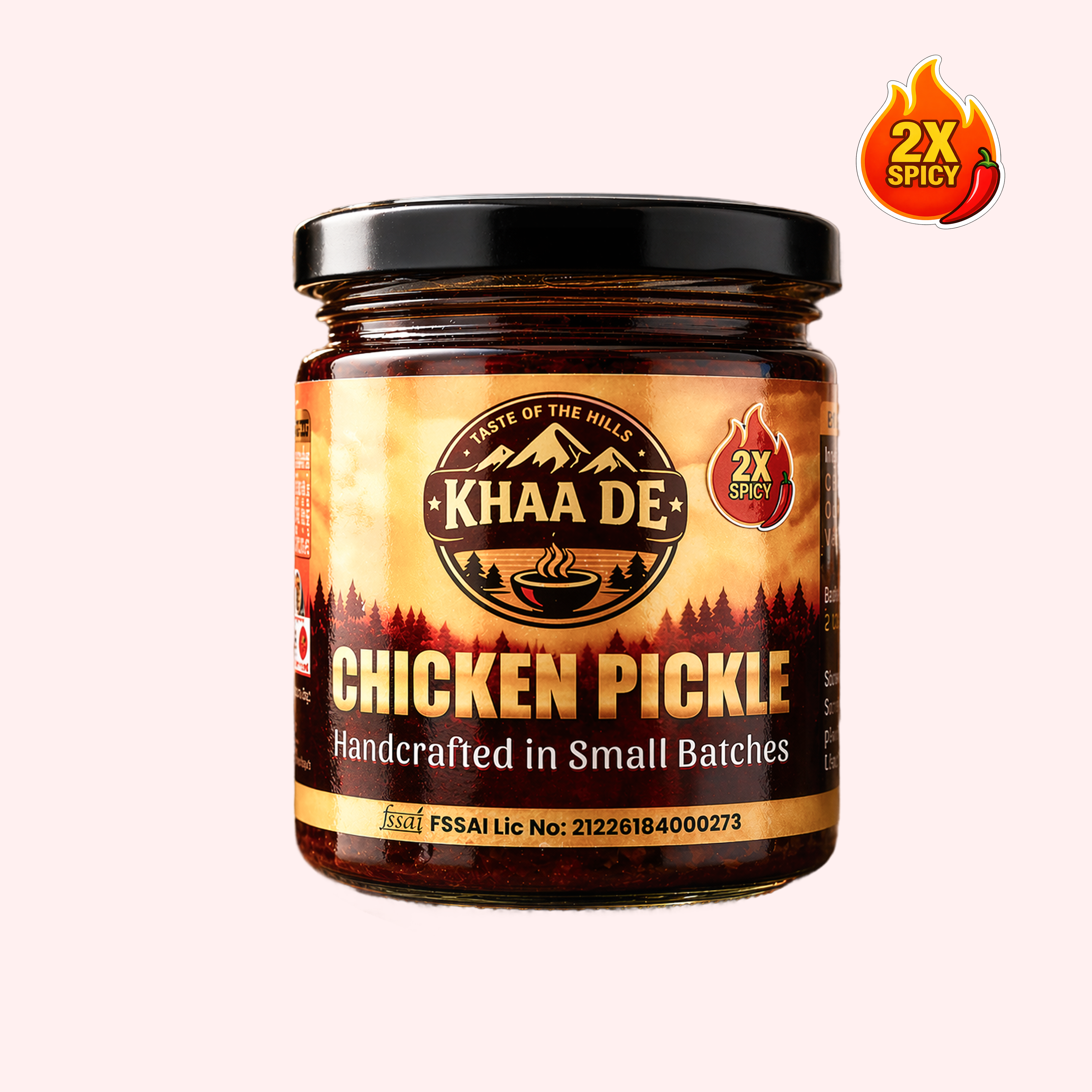 Spicy chicken pickle Northeast India homemade