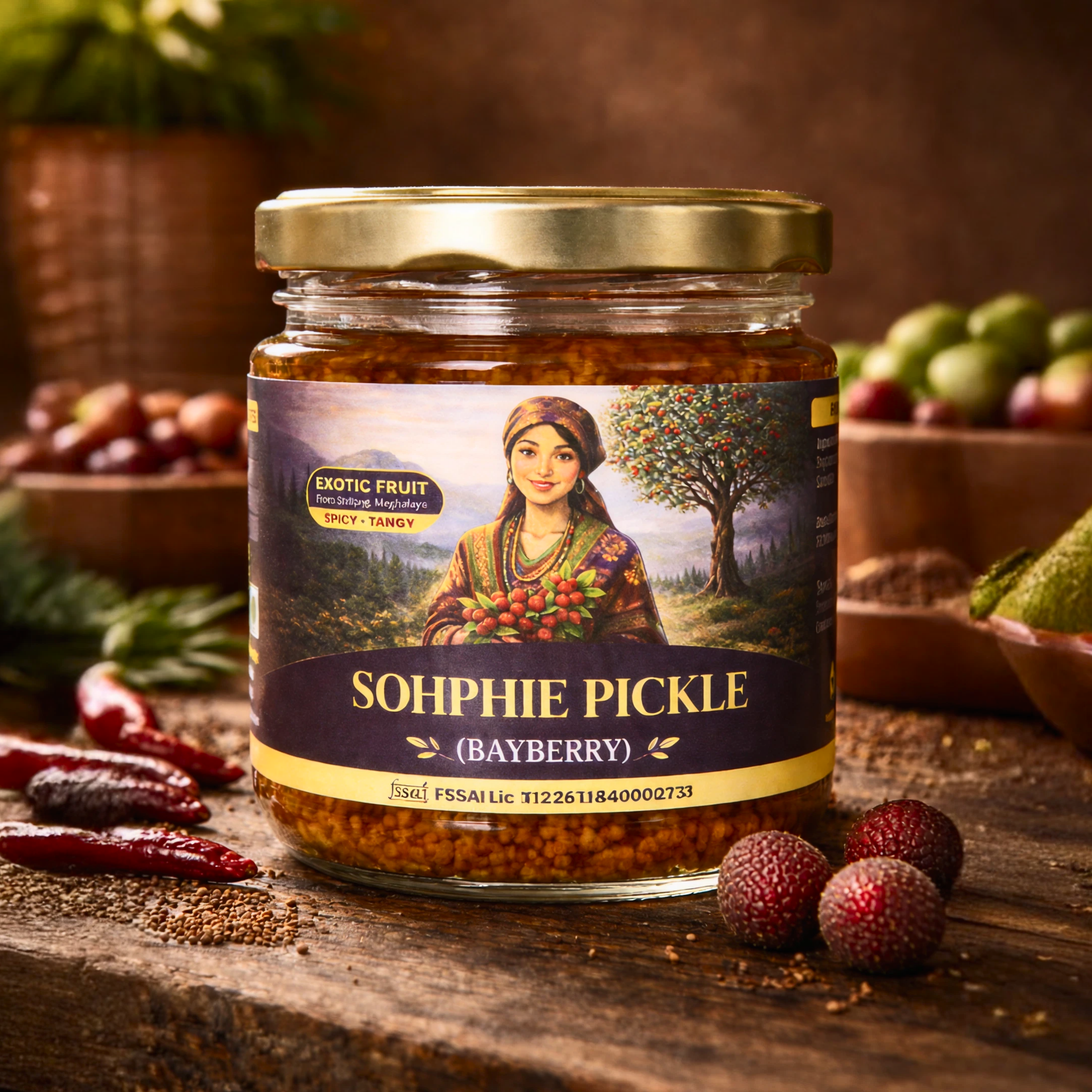 Sohphie pickle Northeast India spicy