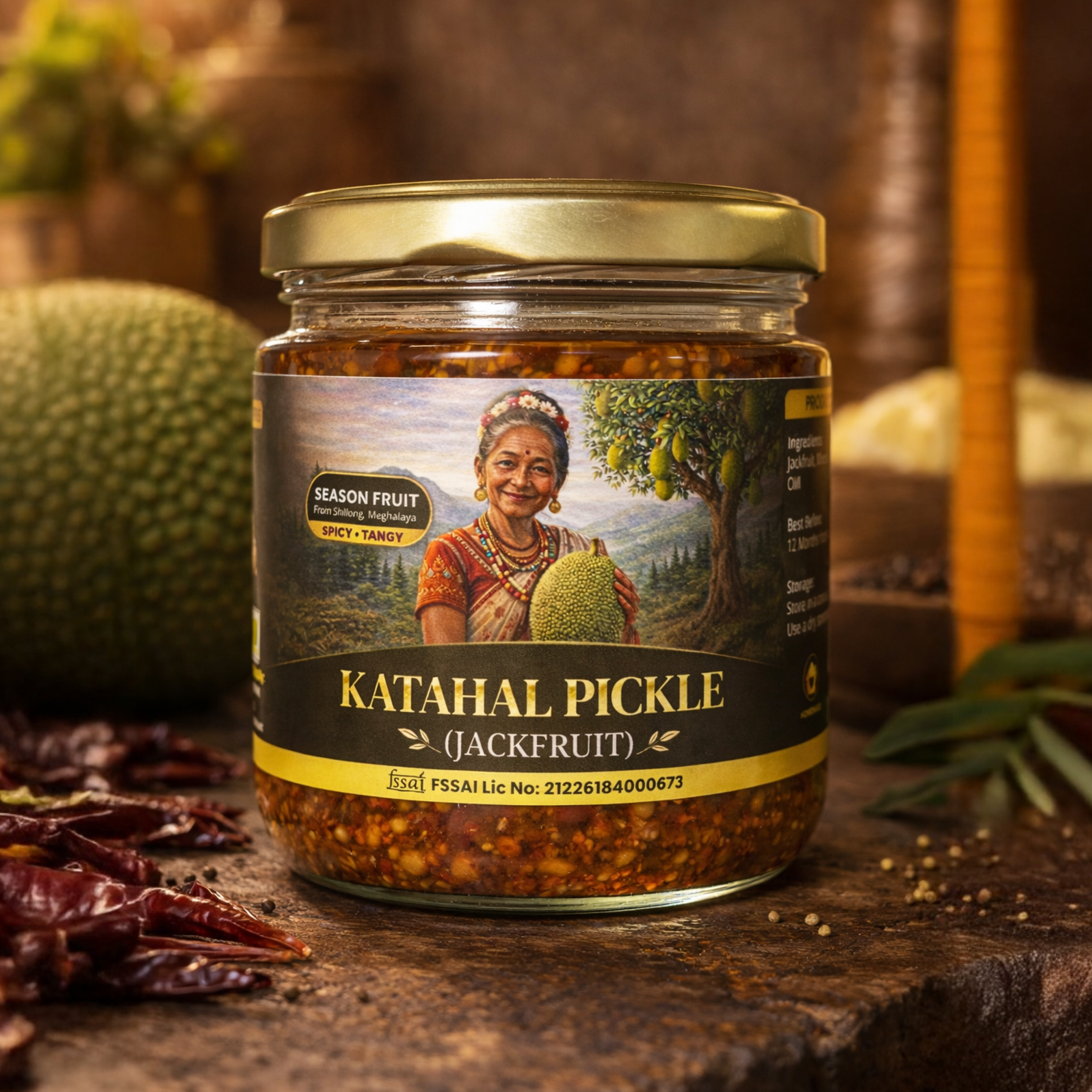 Kathal pickle with traditional spices small batch