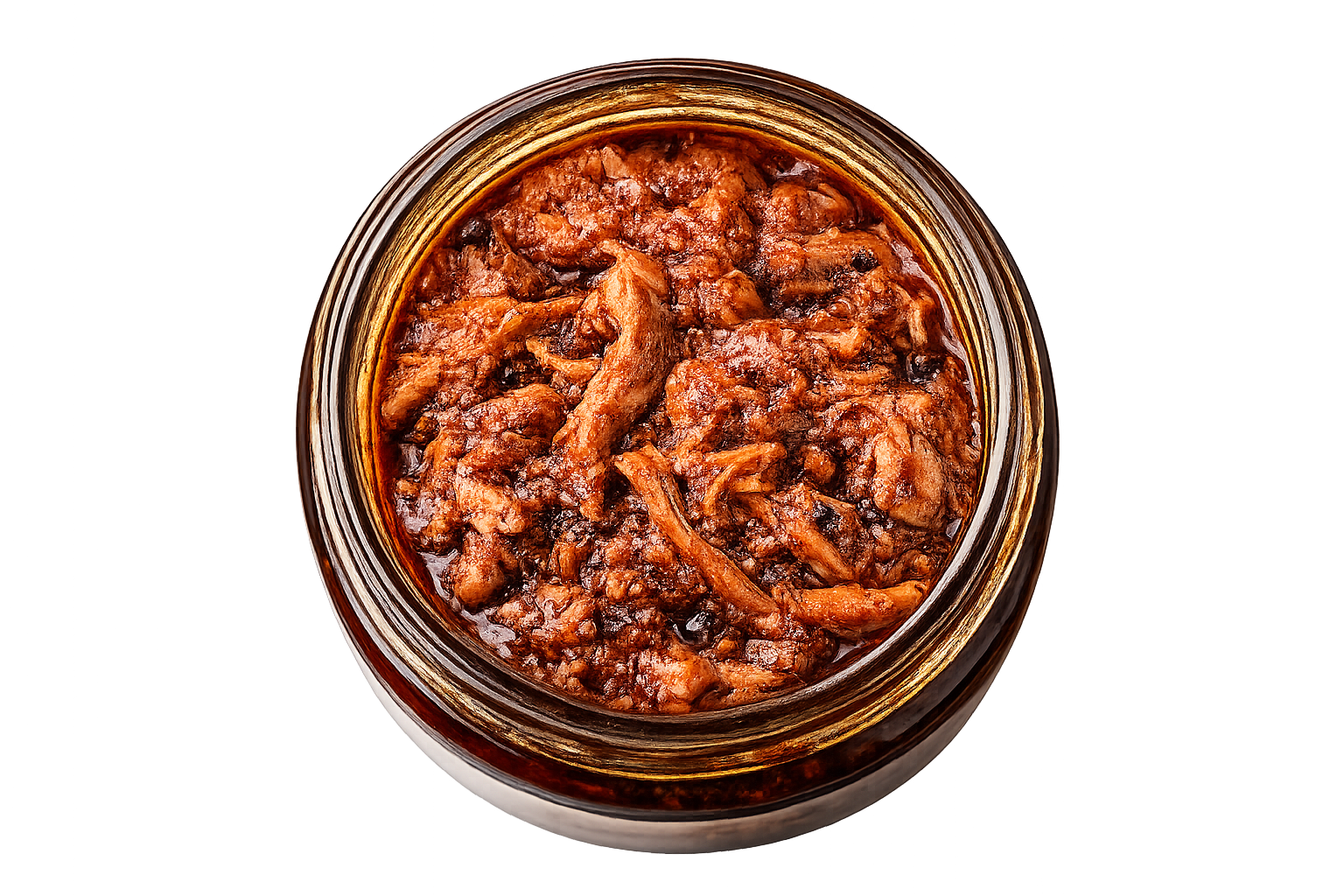 Khaa De chicken pickle in oil close view