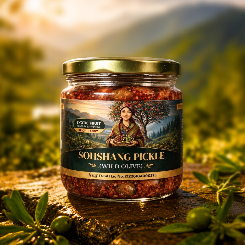 Sohshang pickle Northeast India wild olive spicy